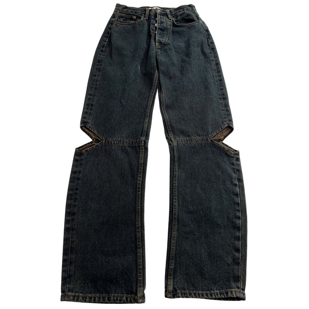 Women's Straight Leg Jeans - Black